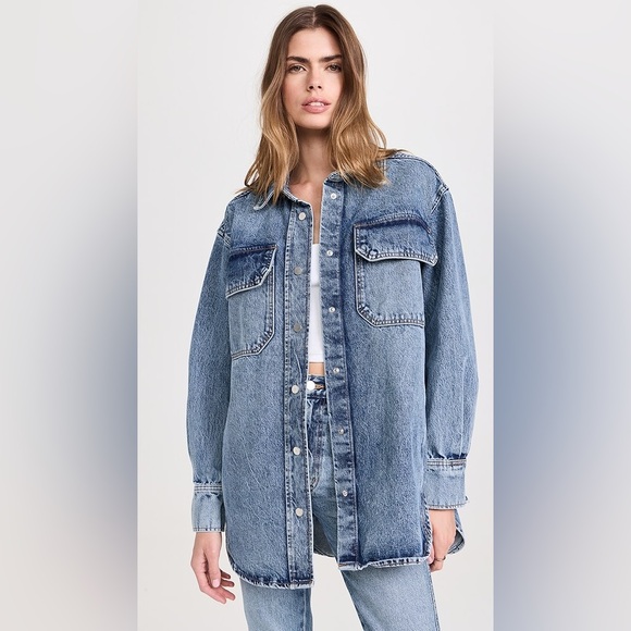 Apiece Apart Jackets & Blazers - APIECE APART Oversized Denim Button Up Jacket Size Large